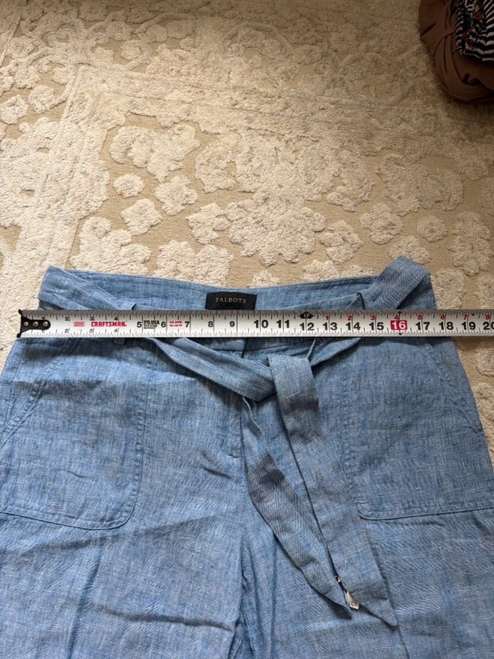Talbots Linen chambray pants - Picture 6 of 8